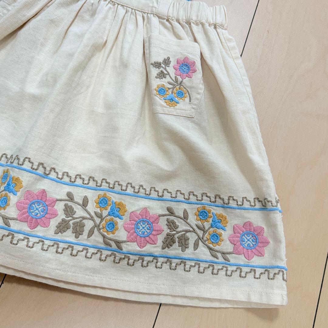 美品　apolina PINAFORE エプロンワンピース　2-3y