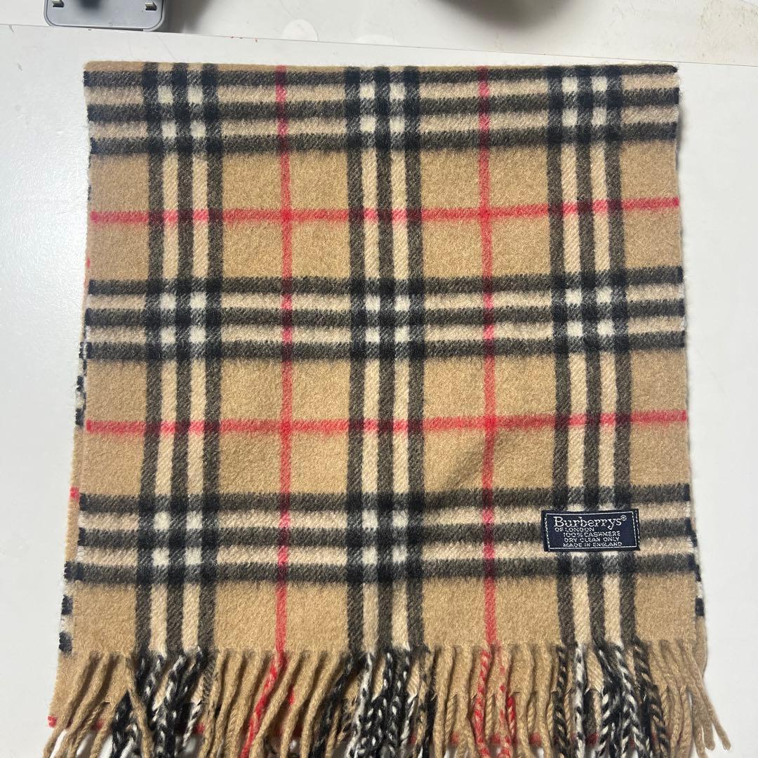 a*a様 Burberry's 100%カシミヤ チェックマフラー