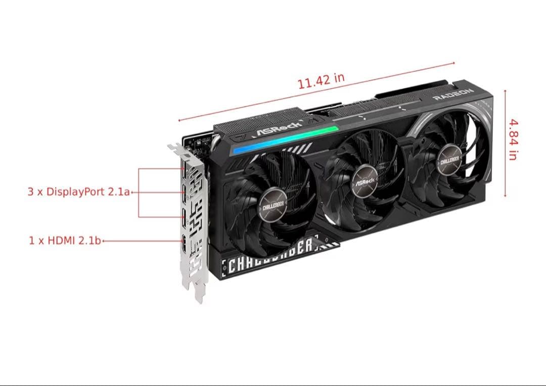 ASRock Radeon RX 9070 XT challenger本体のみ