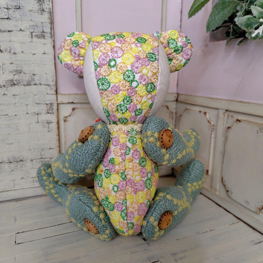 デ*コ様 【オークションです】ミナペルホネン＊ハンドメイド＊ぬいぐるみ＊テディベ