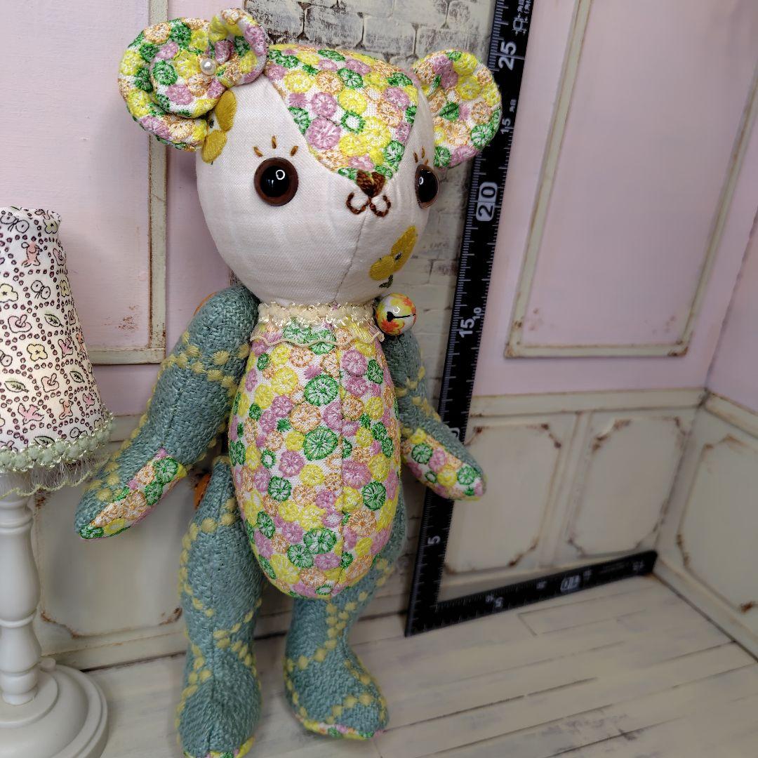 デ*コ様 【オークションです】ミナペルホネン＊ハンドメイド＊ぬいぐるみ＊テディベ