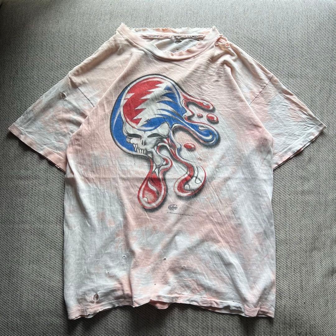 希少90's vintage Grateful Dead バンT フェード　襤褸