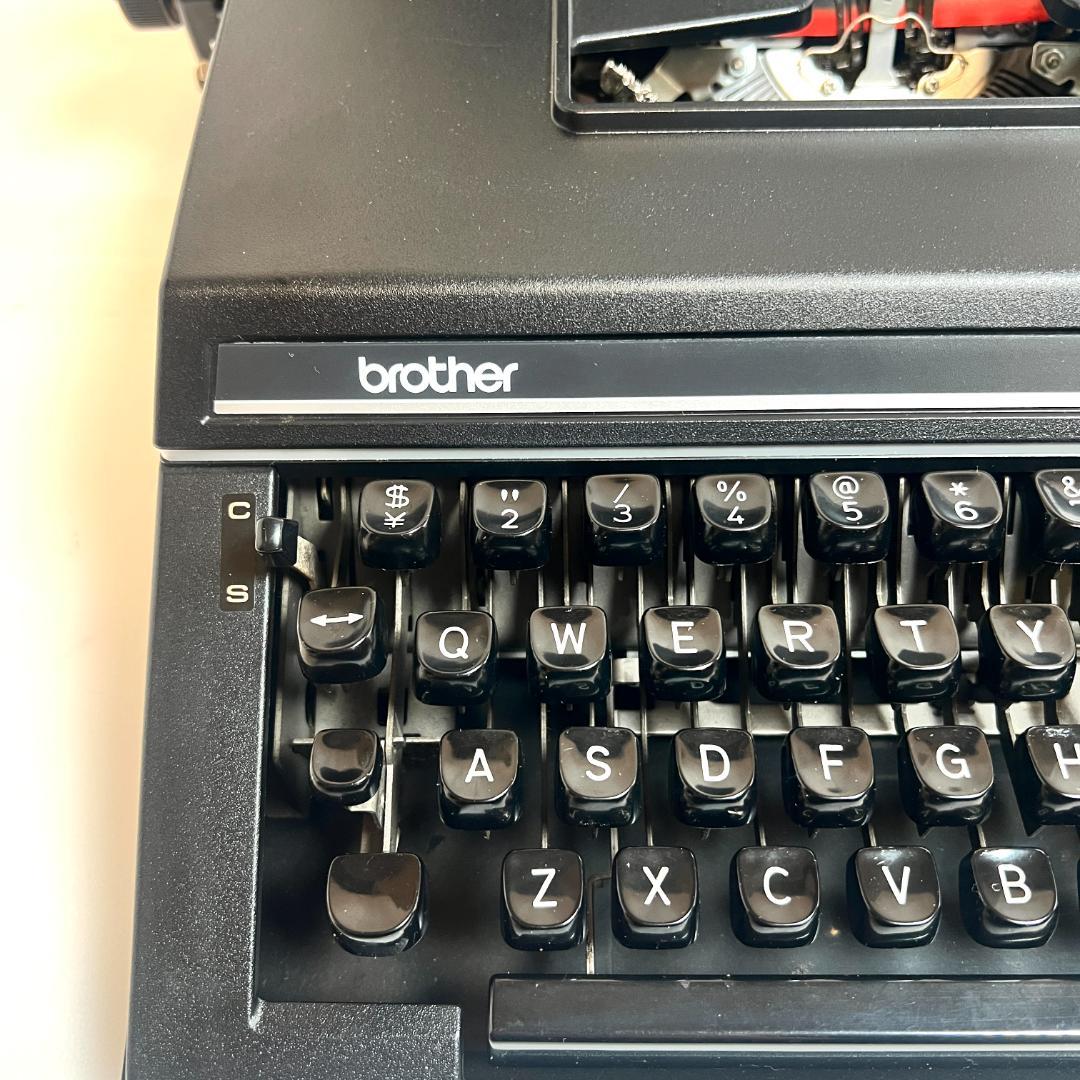 タイプライター,ブラザー 763、動作確認済み　1970年代　日本製　希少商品