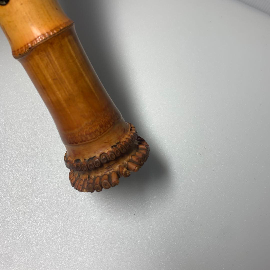 尺八本体 竹製 全長546mm 松月 和楽器 竹製　伝統的なデザイン 尺八