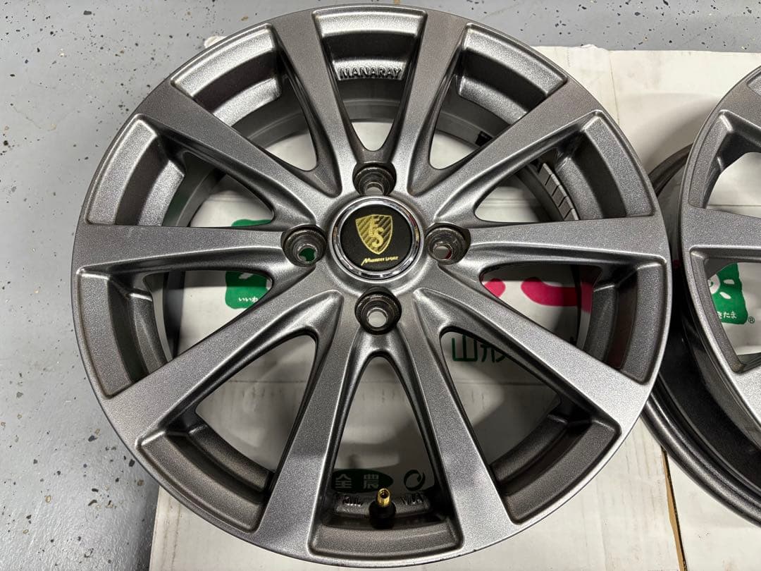 マナレイ ユーロスピード 4穴 15インチ 汎用 4本セット