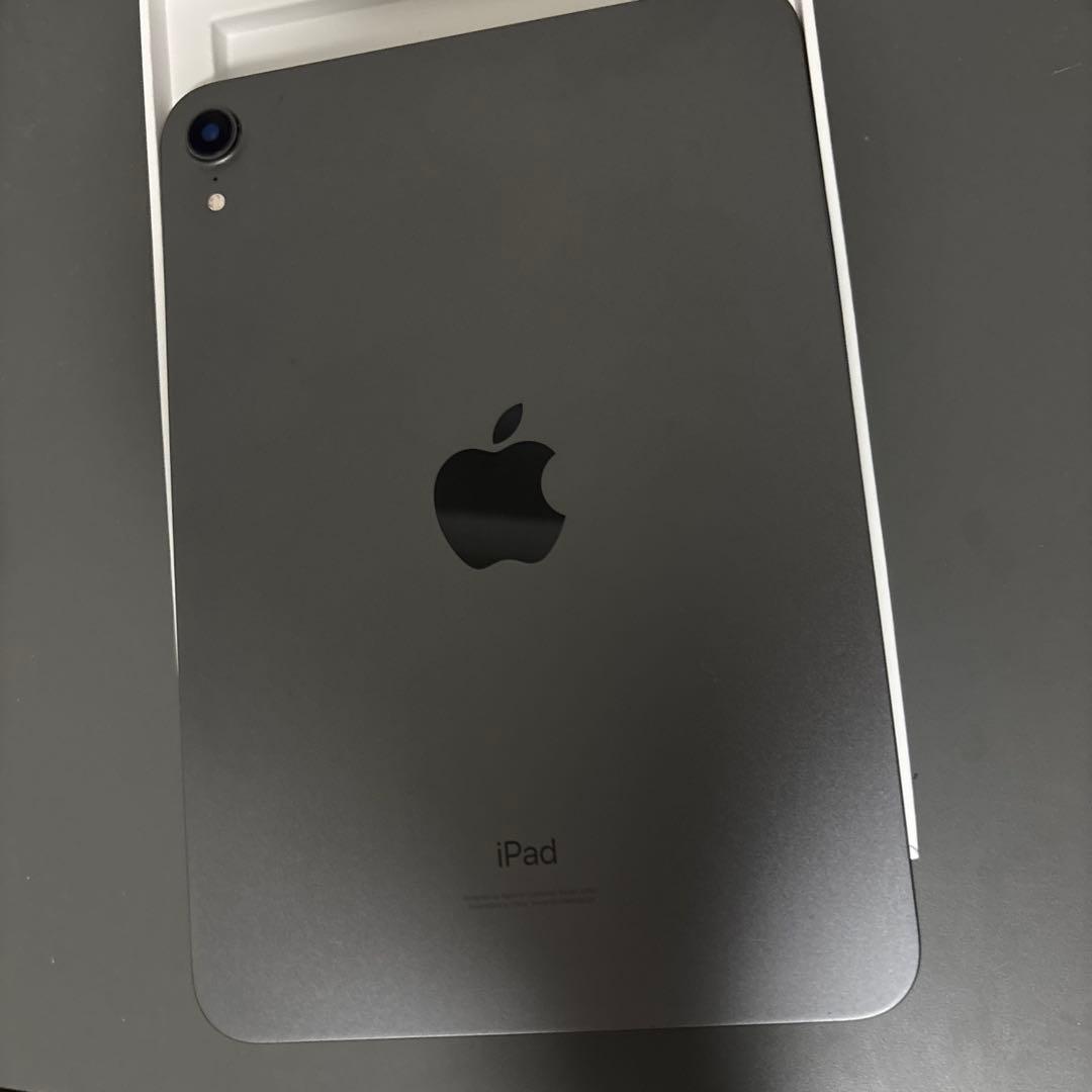 iPad mini 第6世代/スペースグレー本体/充電器付き/最大容量100%