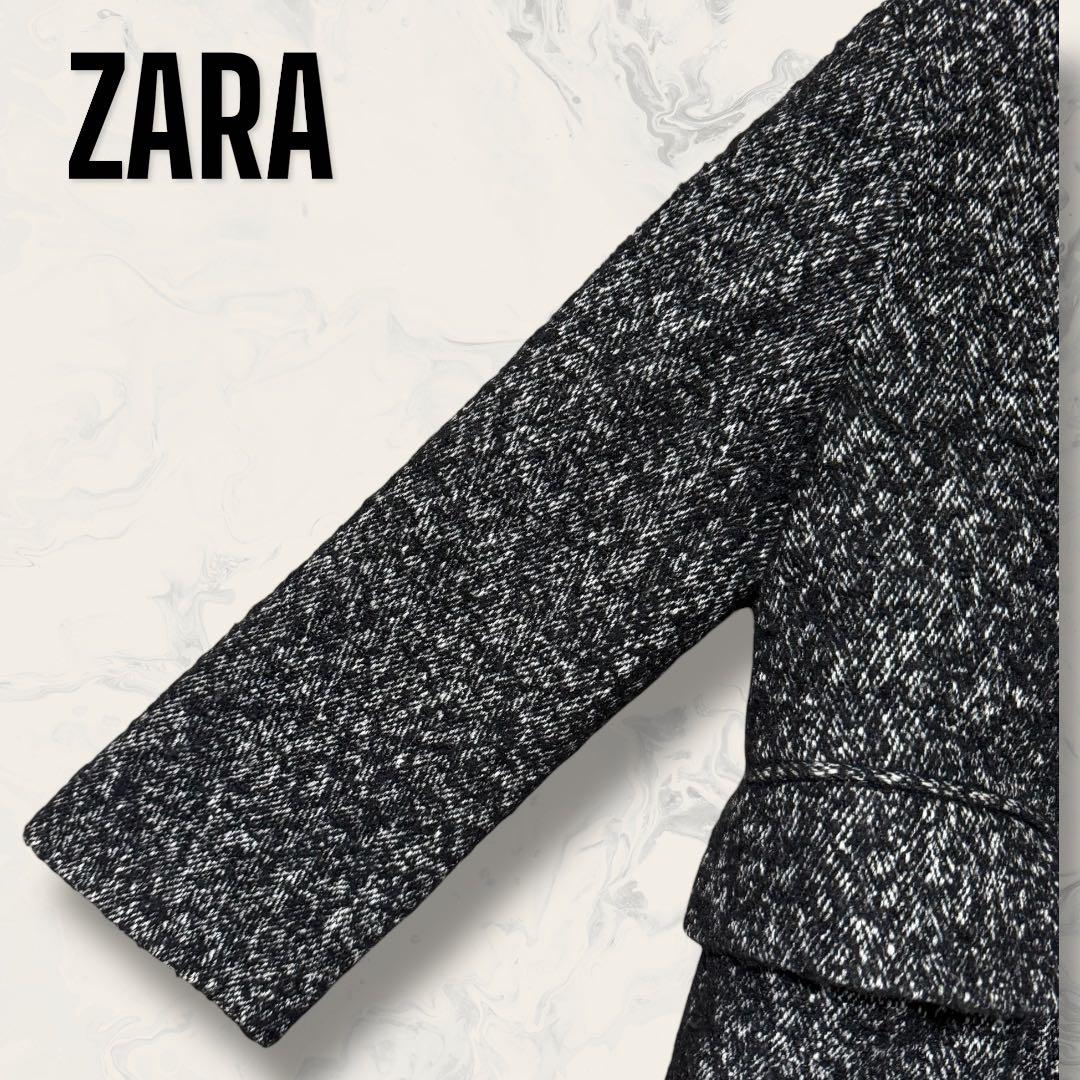 【未使用】 ZARA オーバーサイズ ウール コート ナッピンク