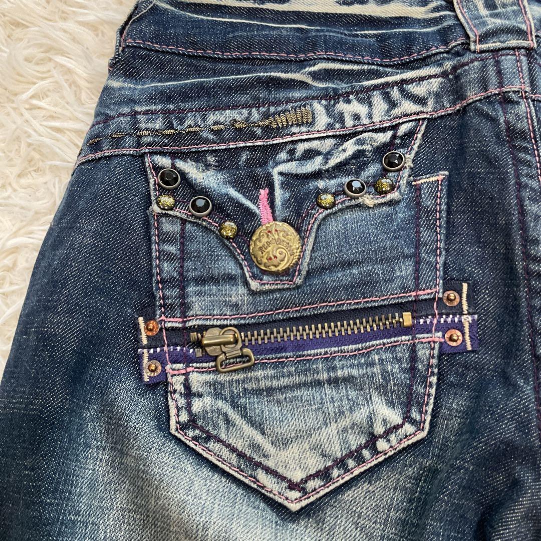 RED PEPPER デニム　ジーンズ　パンツ　フレア　ブーツカット　刺繍　27