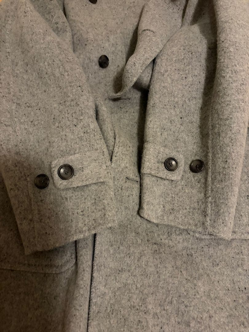 MUJI LABO カシミア混　ダッフルコート　ライトグレー　L