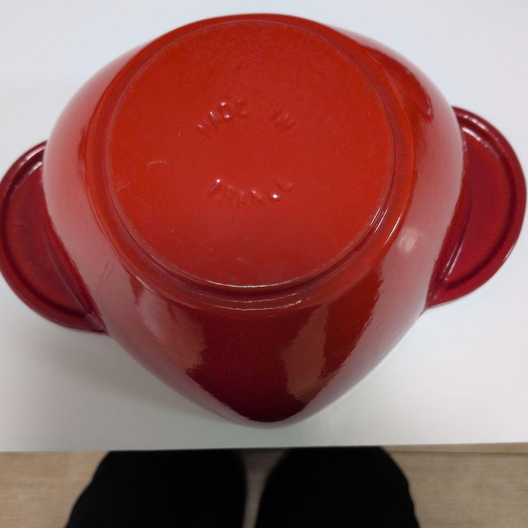 STAUB ハート型 鍋 赤
