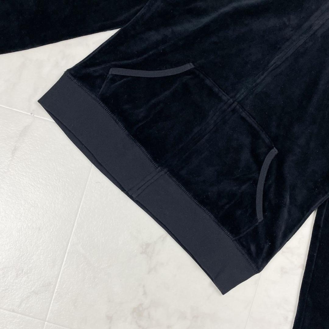 美品 ジューシークチュール ベロアセットアップジャージ 黒 サイズM*GD791