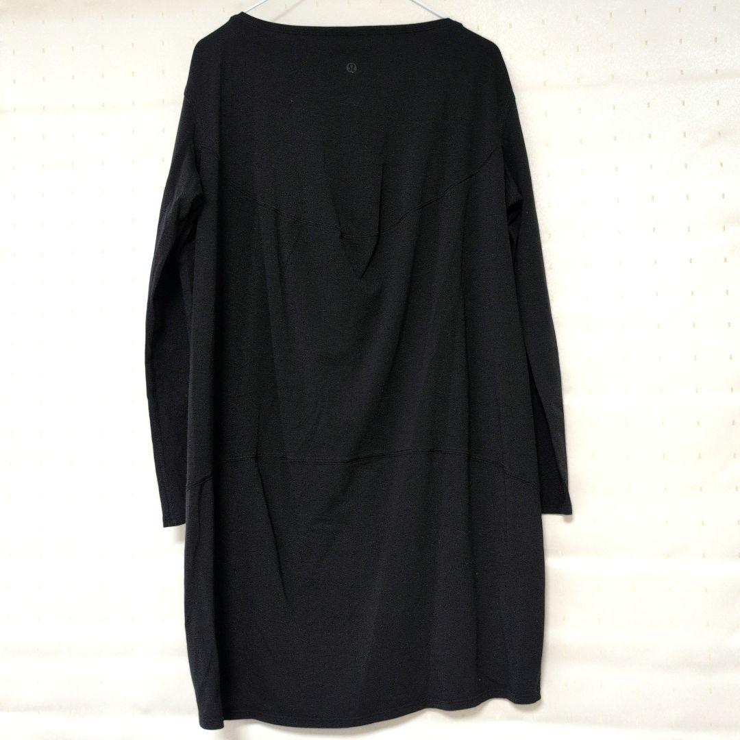 ルルレモン　ブラック ヨガウェア ロングTシャツ サイズ2