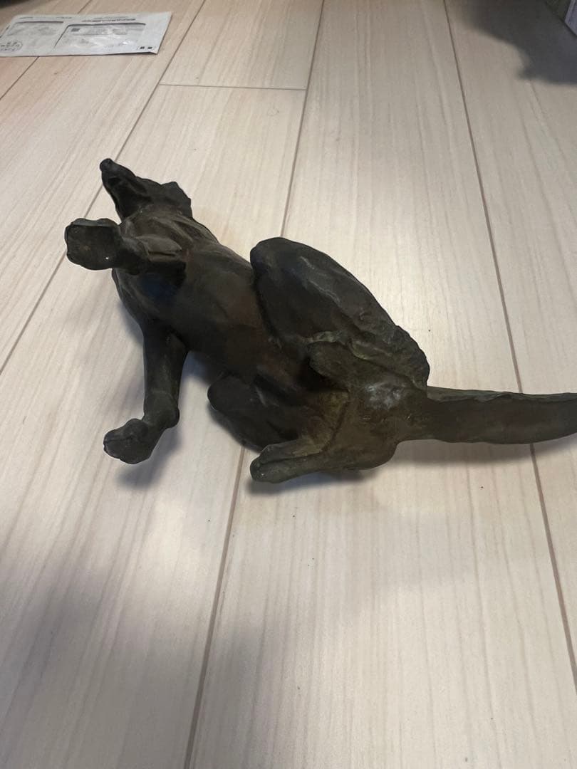 作家物　高級ブロンズ像　宮地寅彦　大理石付き