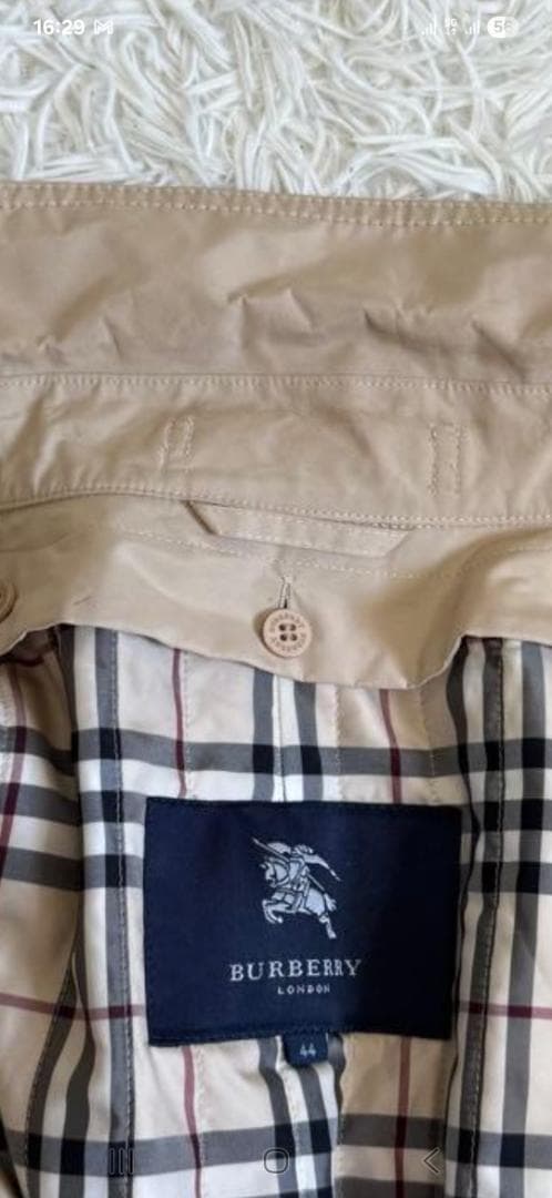 2XL ベージュ バーバリー ロンドン トレンチコート ノバチェック