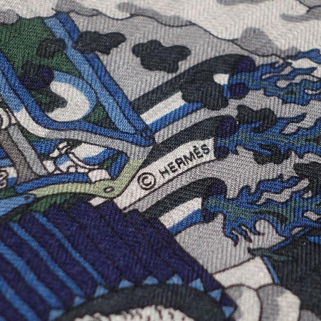 極美品 HERMES スカーフ Les As du Volant scarf