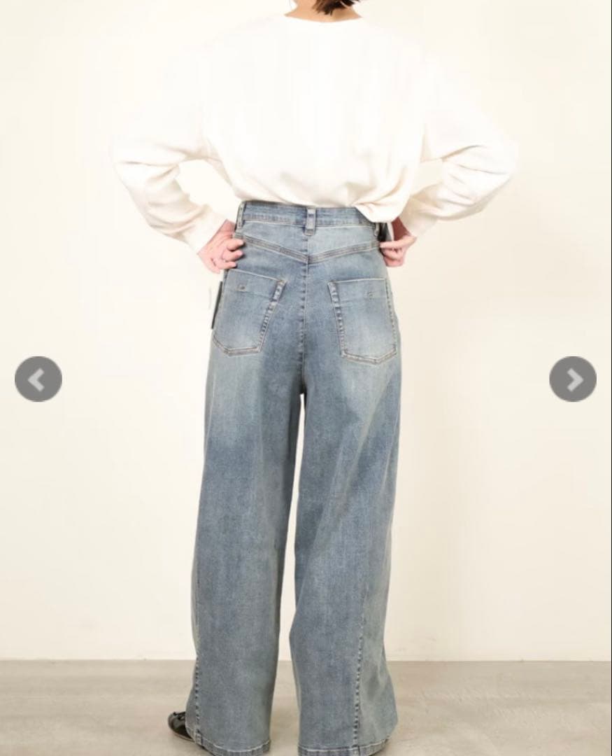 完売品✨ ayane アヤン バレルレッグデニムパンツ　ワイドパンツ　サイズ38