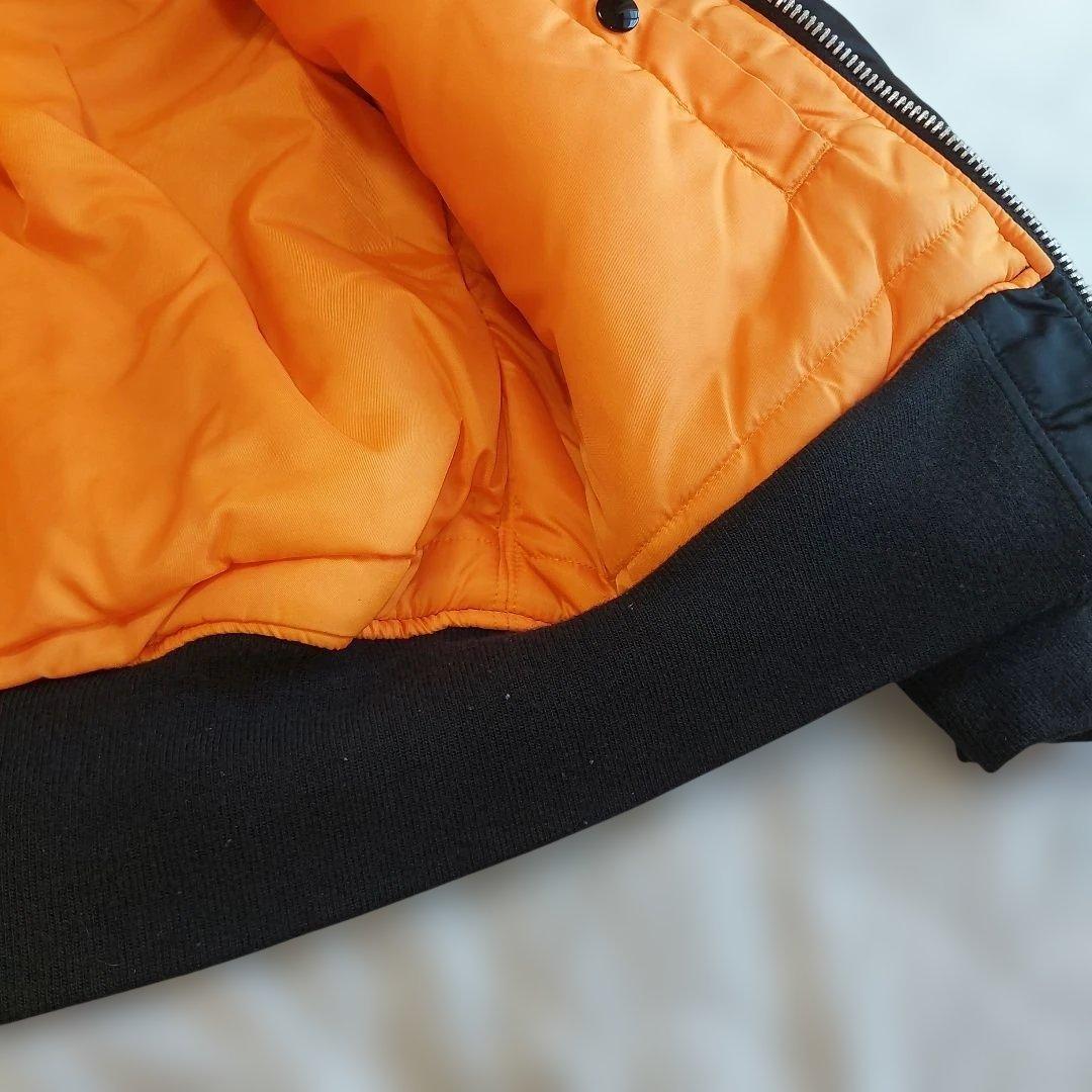アルファインダストリーズ MA-1 フライト ジャケット ブラック 短丈