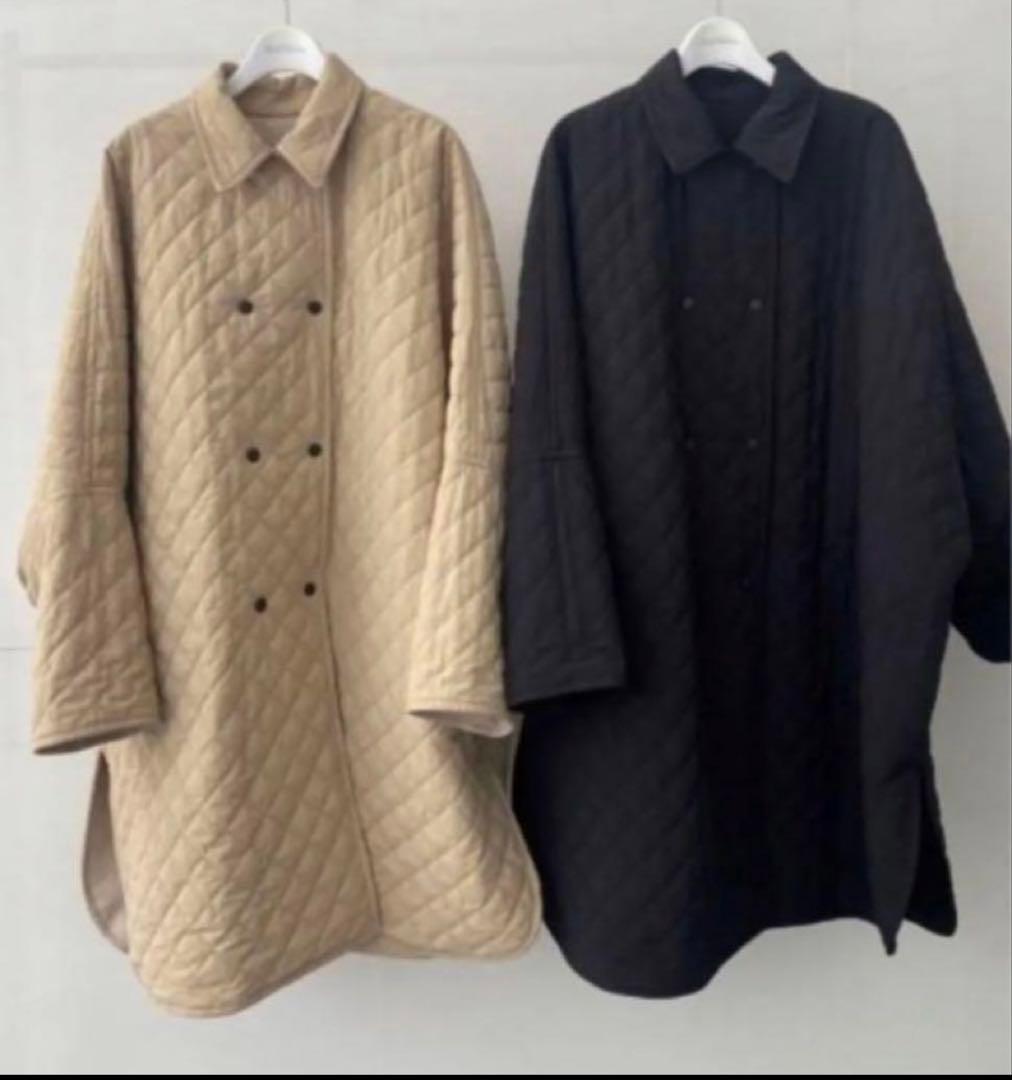 美品 ロージーモンスター リバーシブルキルティングコート ブラック 2way