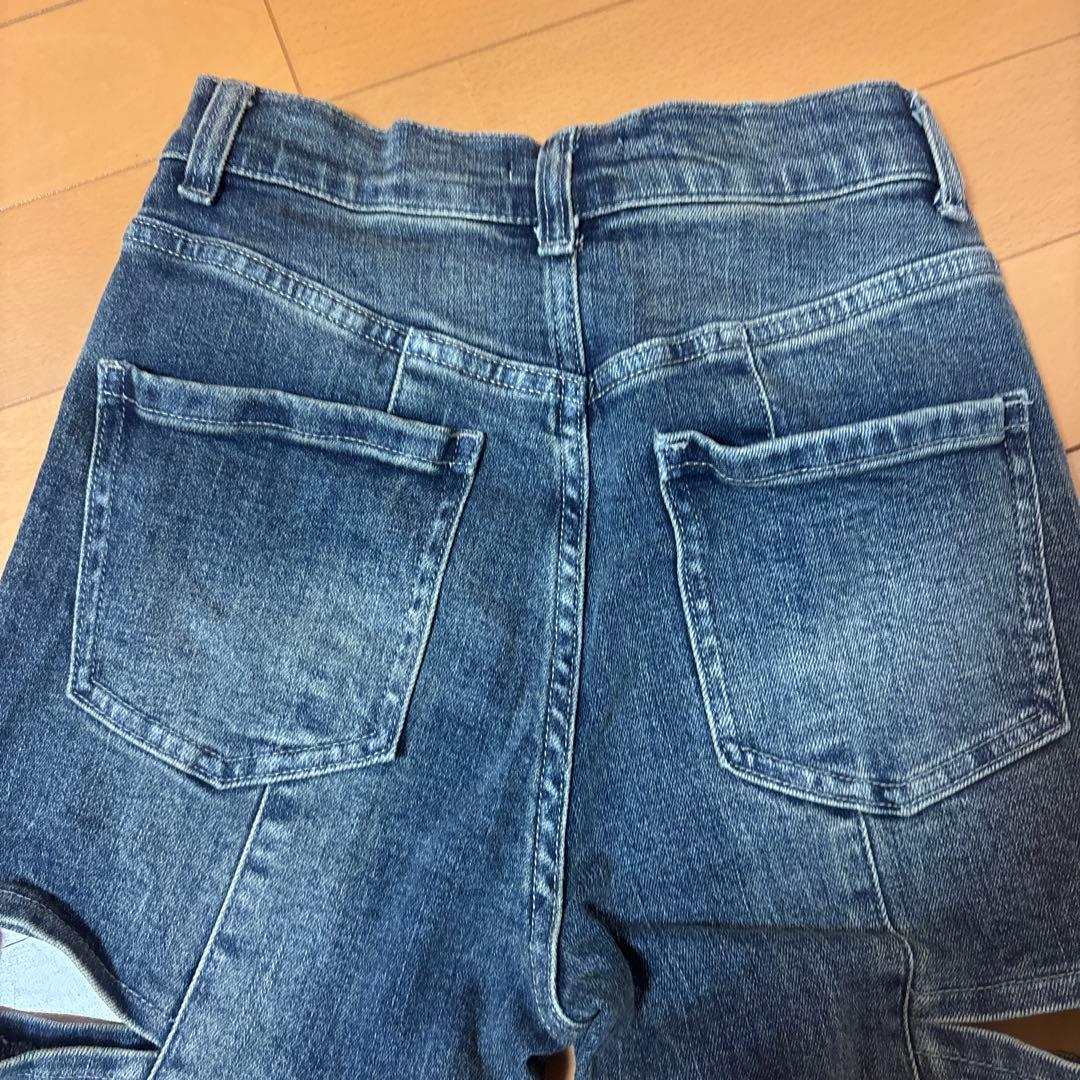 resexxy カットアウトリボンデニムパンツ XS