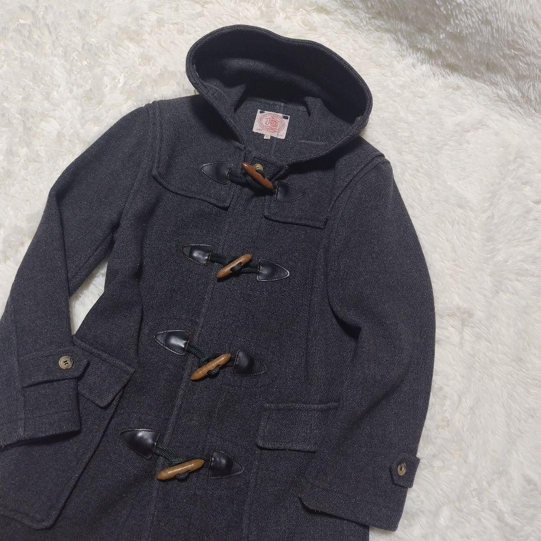 J.PRESS　ダッフルコート　ウール　チャコールグレー　Lサイズ