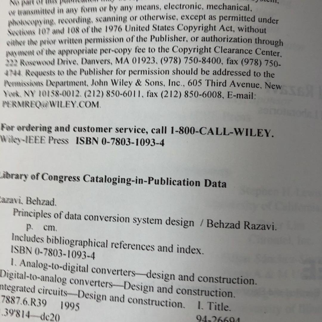 趣味・スポーツ・実用 Principles Data Conversion System Design