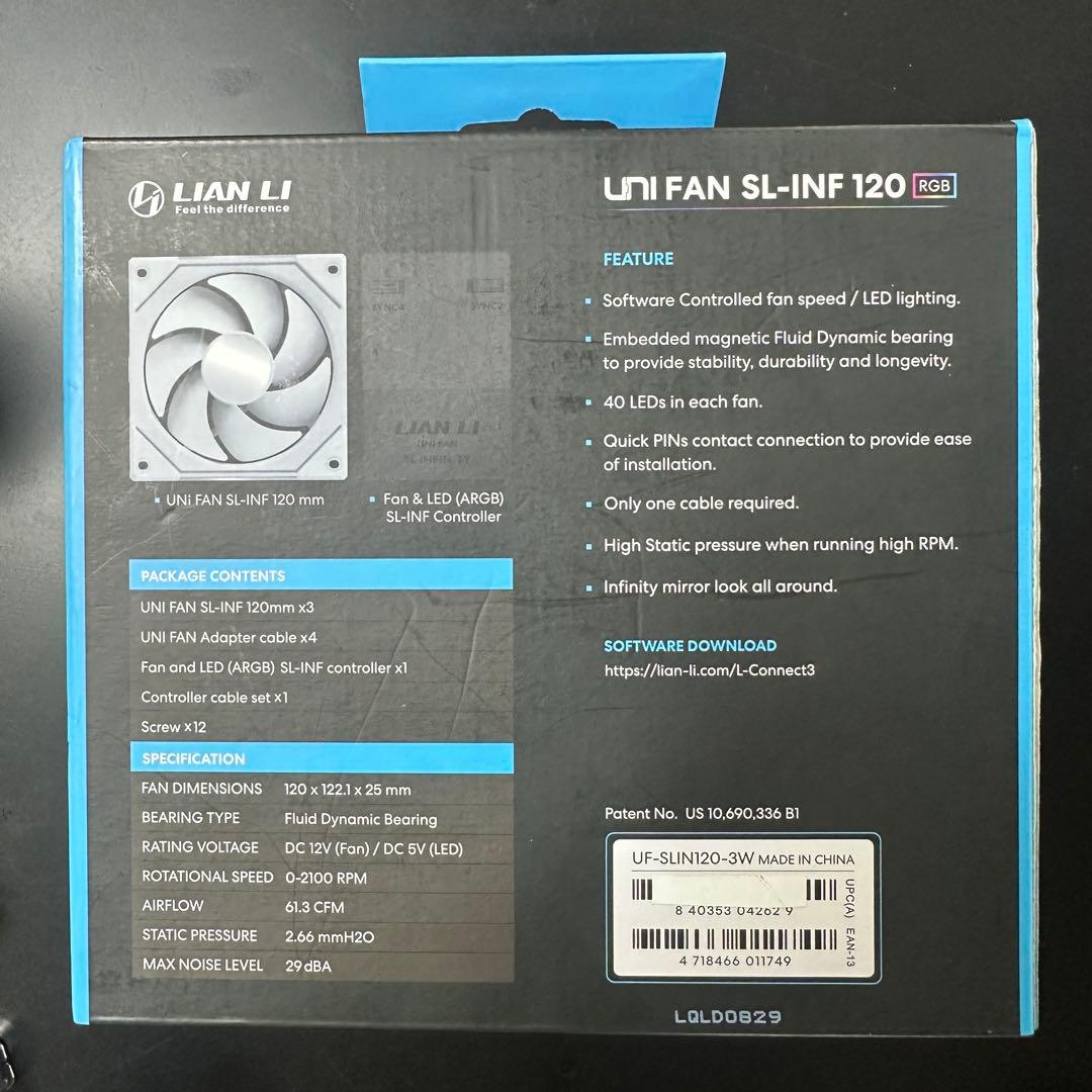 し*ん様 LIAN LI UNI FAN SL-INF120 RGB 動作確認済