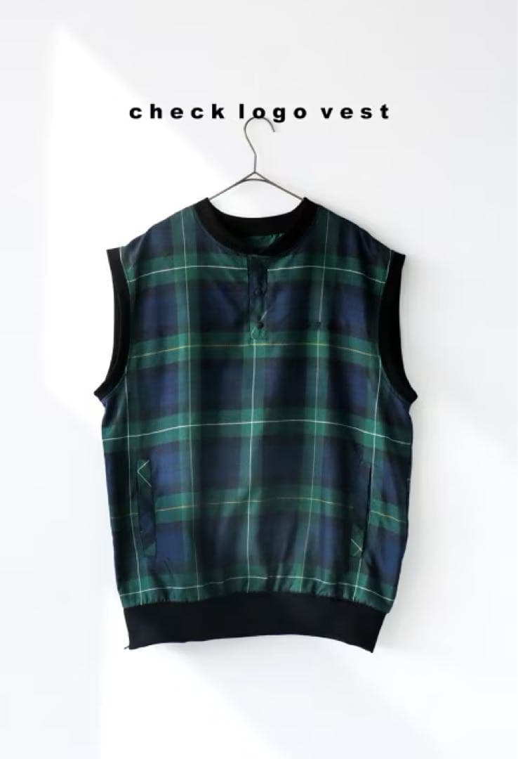 ANTIQUA GOLF×STCH＊ブラックウォッチチェック柄ベスト