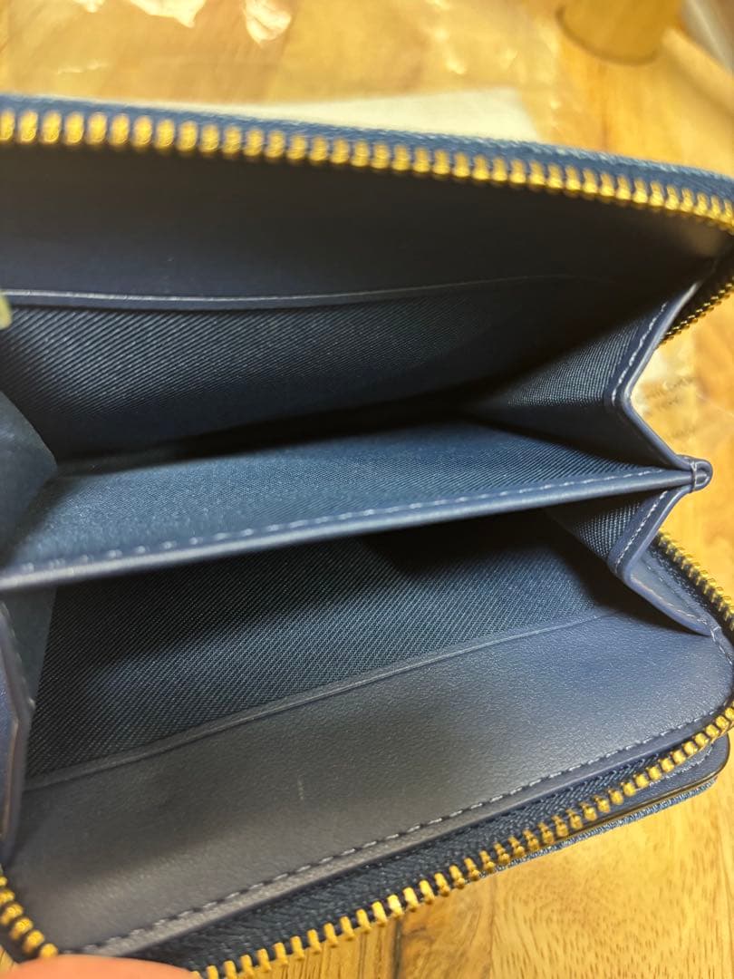 美品 COACH エッセンシャル デニム ビルフォールド ウォレット 2025年