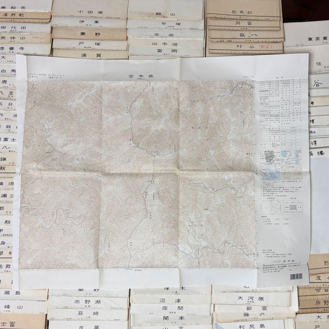 古地図 約140枚 未整理 2万5千分の1・5万分の1 国土地理院