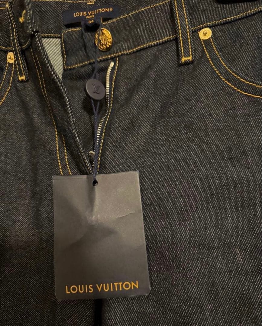 LOUIS VUITTON デニム パンツ モノグラム 34 新品タグ付き