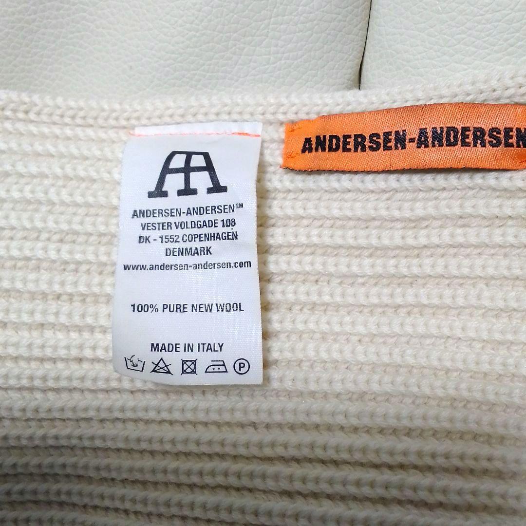 美品　ANDERSEN-ANDERSEN アイボリー　マフラー　レディース　白