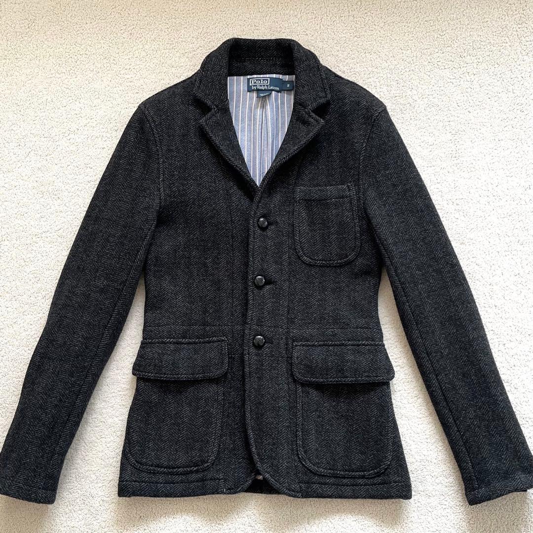 【希少】Ralph Lauren/ヘリンボーン/上質圧縮ウールニット(S)