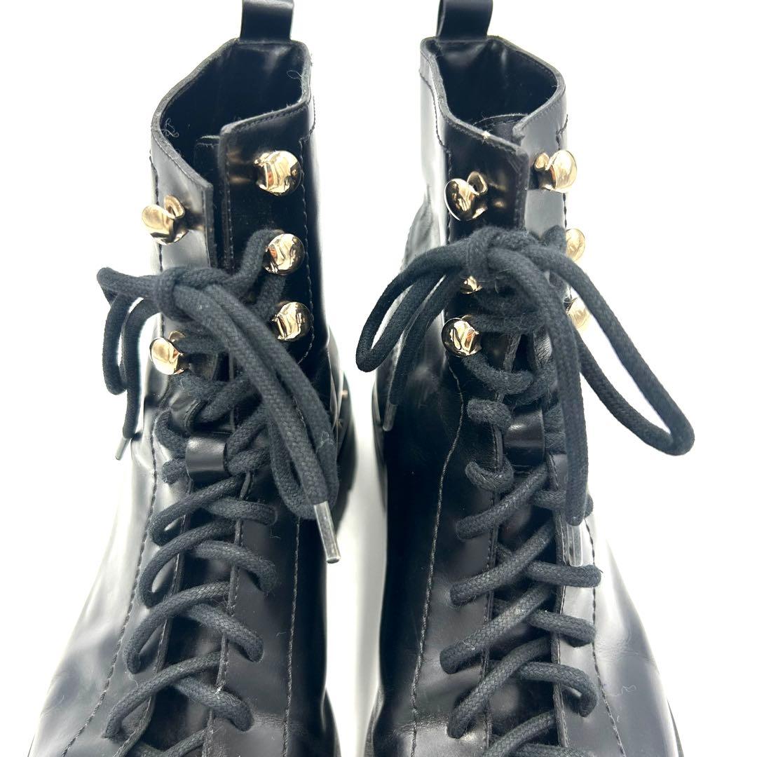 VALENTINO ブーツ ロックスタッズ レディース 23.5cm