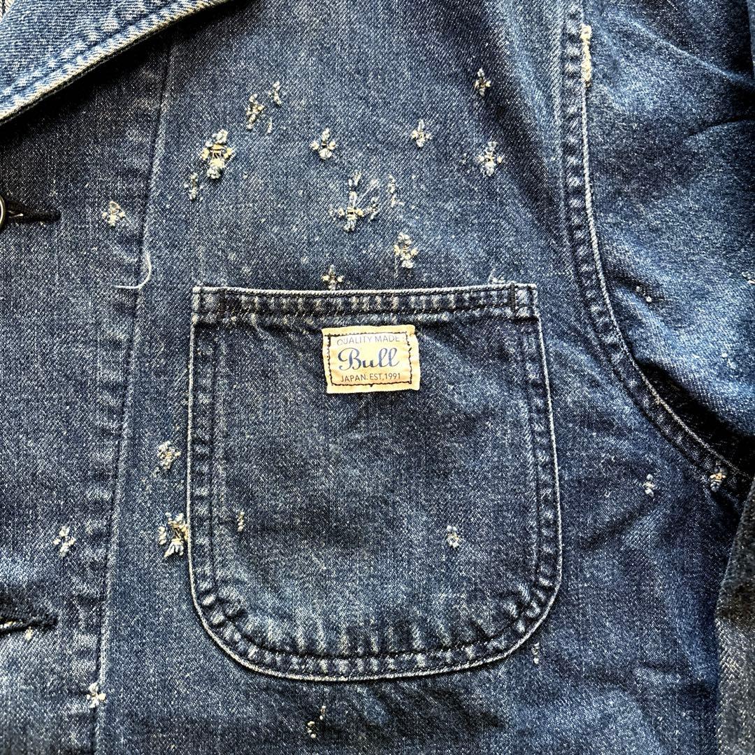 ジャケット・アウター BULL ORIGINAL / damage denim coverall