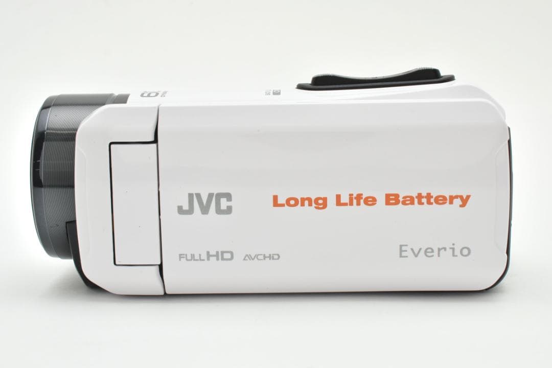 JVC Everio ビデオカメラ ホワイト フルHD録画対応 60倍ズーム