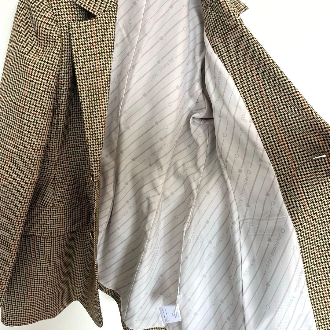 美品☆ ロージーモンスター　ペプラムマニッシュジャケット　ベージュ　金ボタン