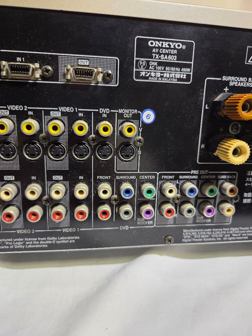ジャンク ONKYO TX-SA603 AVアンプ