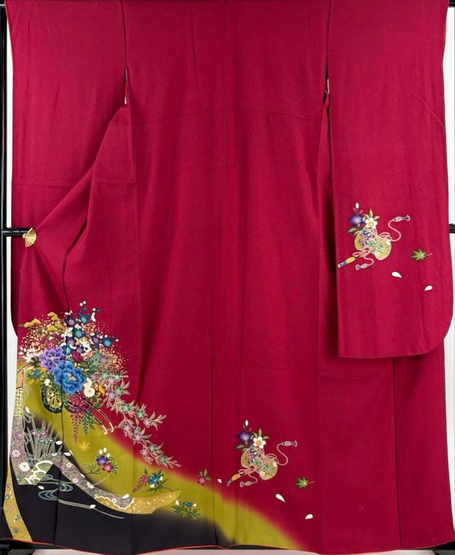 極上逸品✨正絹振袖フルセット✨高級金彩古典柄✨成人式 前撮り 袋帯付