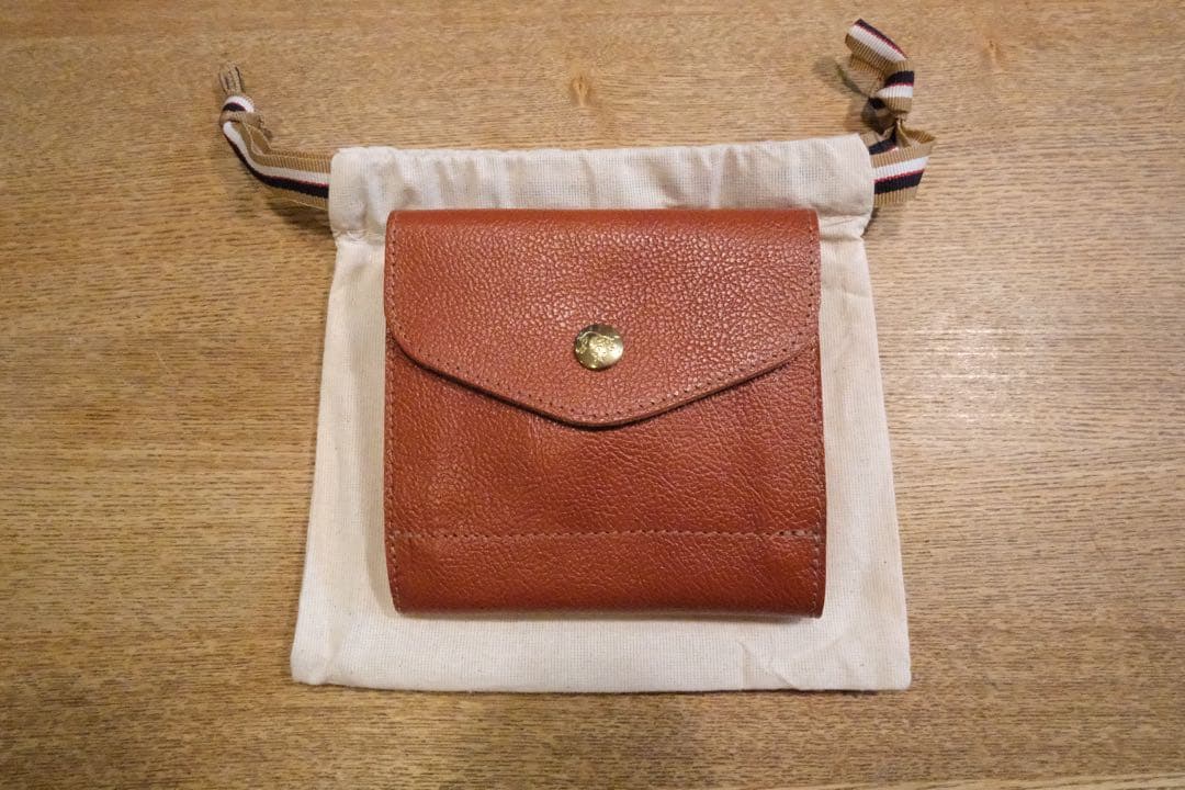新品 IL BISONTE 財布 あか茶 保存袋 ホットケーキメーカー付き