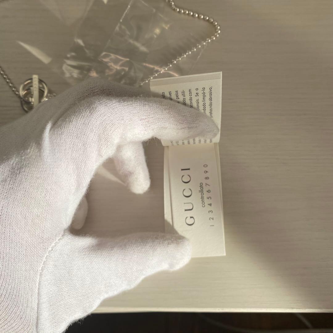 【匿名配達】GUCCI グッチ シルバーネックレス シルバー925　付属品あり