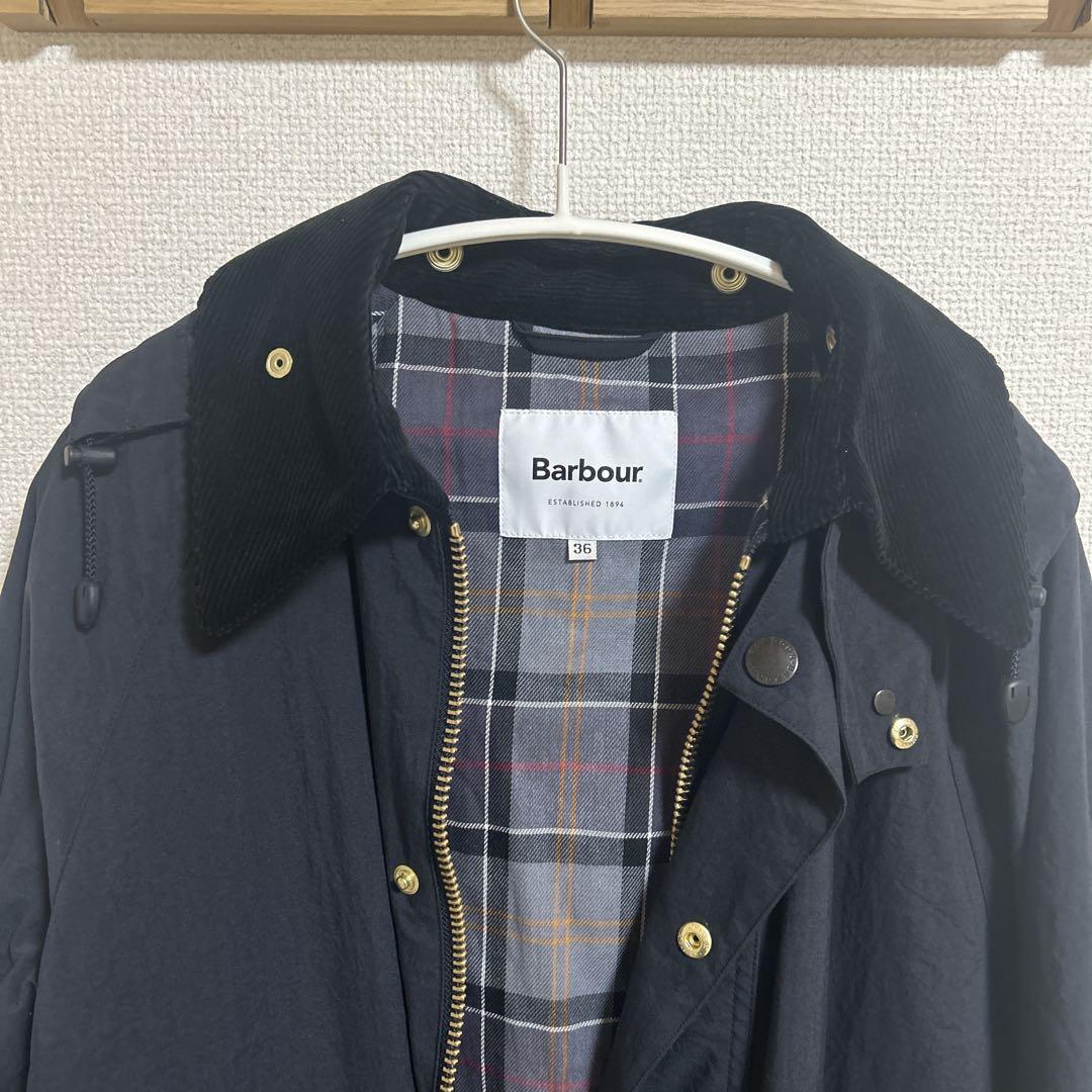 美品　Barbour 別注BURGHLEY Spick&Span ネイビー
