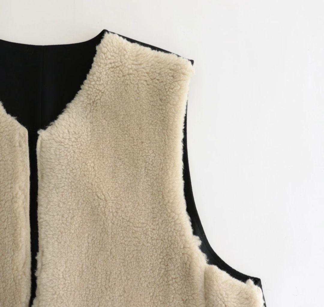 トップス stein 23AW WOOL FUR REVERSIBLE VEST