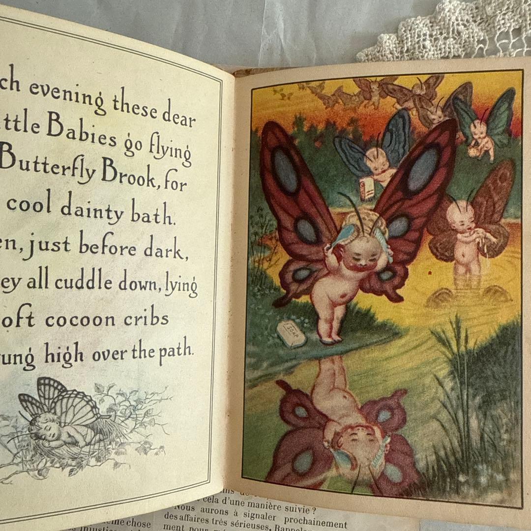 超レアなアンティーク絵本1917年　洋書ヴィクトリアン絵本ジャンクジャーナル妖精