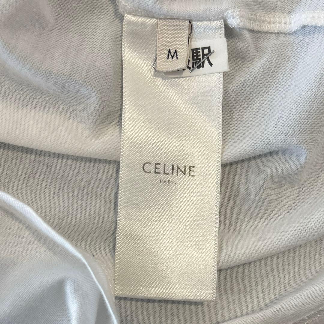 【レディースM】CELINE　セリーヌ　半袖　カットソー　Tシャツ　 ホワイト