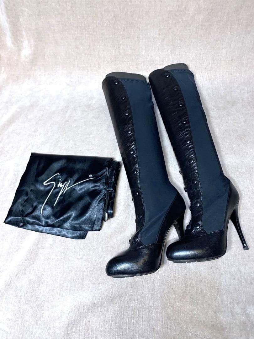 GIUSEPPE ZANOTTI ジョゼッペザノッティ ロングブーツ ブラック