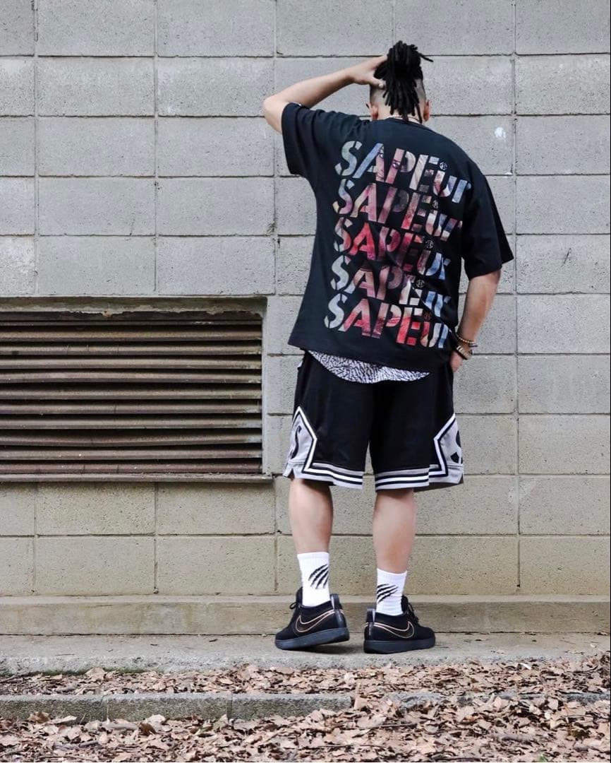 SAPEur RETRO GIRL TEE XL ブラック