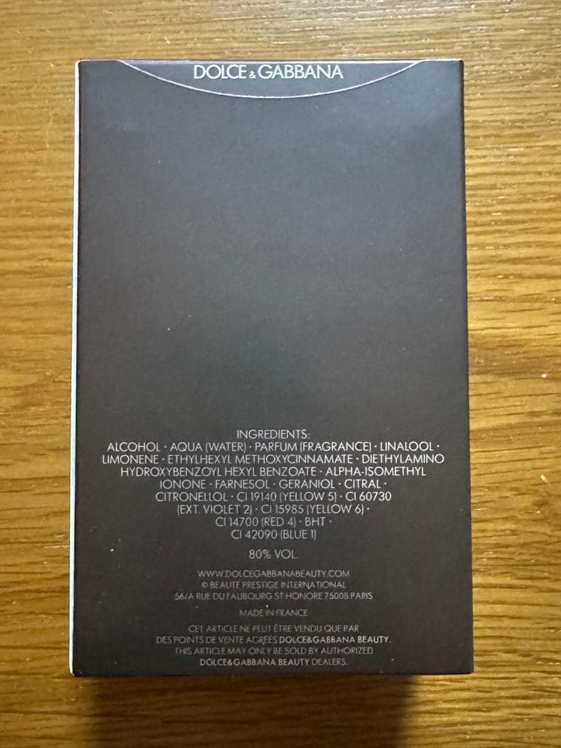 香水(男性用) DOLCE & GABBANA the one 100ml