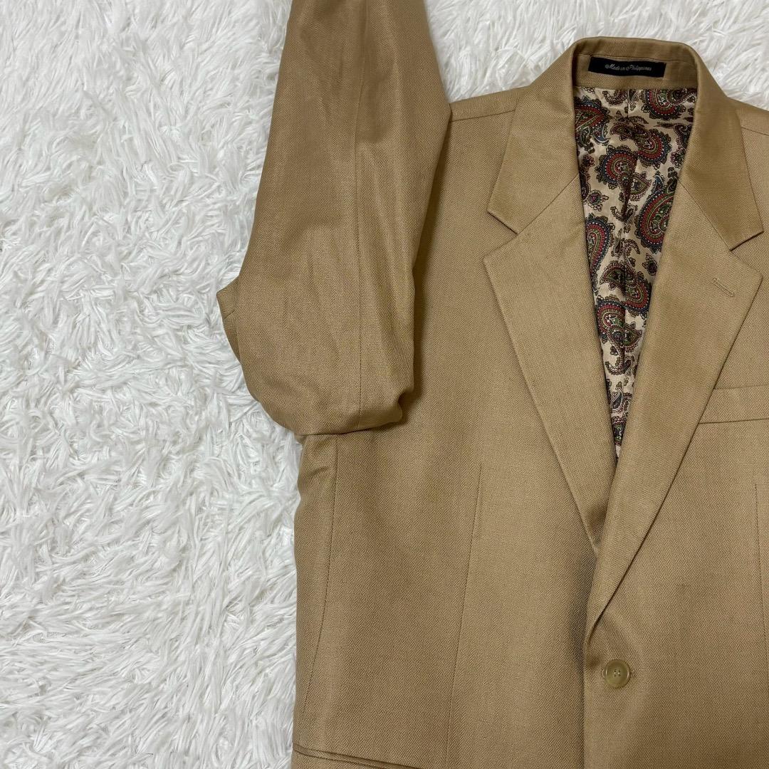 ◎美品 ローレンラルフローレン 希少デザイン ペイズリー 高級生地 春夏 麻混
