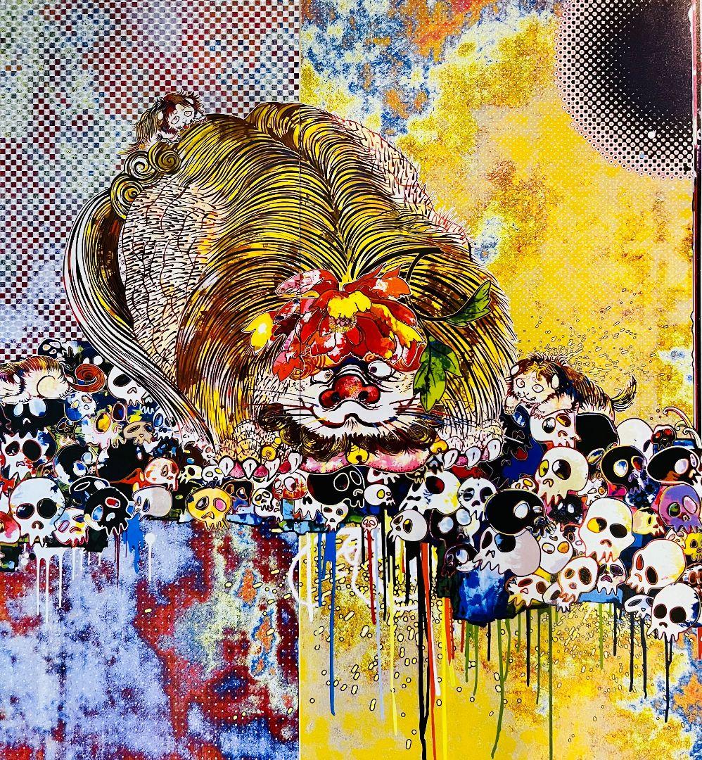 虎モッチ46様予約　村上隆作品　『唐獅子と牡丹と髑髏と泉と』