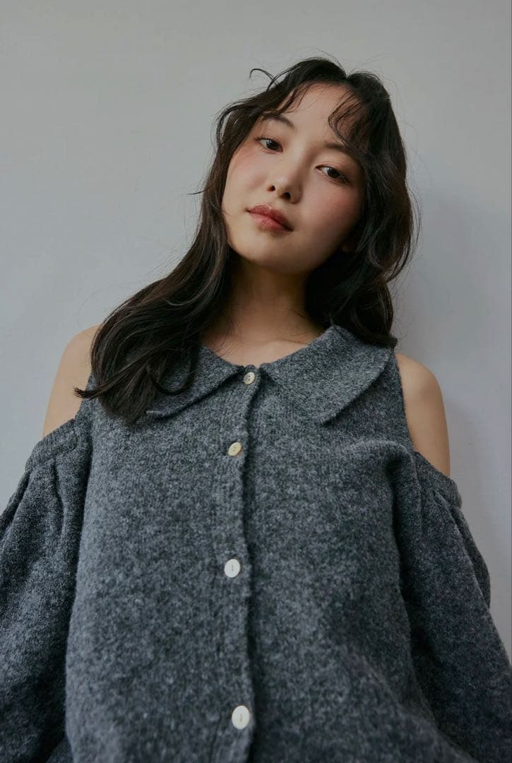 collar design shoulder knit アンドコール